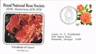 Dr Jim Stamps G.B. Elizabeth Of Glamis Royal Natl Rose Society Centenary Fdc