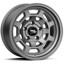 17" RockTrix RT117 Gunmetal 5x5 Wheel Rim 17x9 -12mm, 4.5" Backspace, 71.5mm Hub