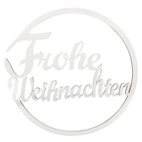 Deko Ring Frohe Weihnachten Weiß Weihnacht Dekorieren Nikolaus Winter Advent