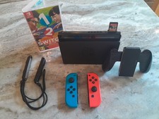 Nintendo Switch Console blue and Red Joy-Cos with game (1 2 switch), 2017