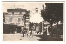 NOCERA UMBRA - Albergo Nuovo - foto cartolina fp vg 1949