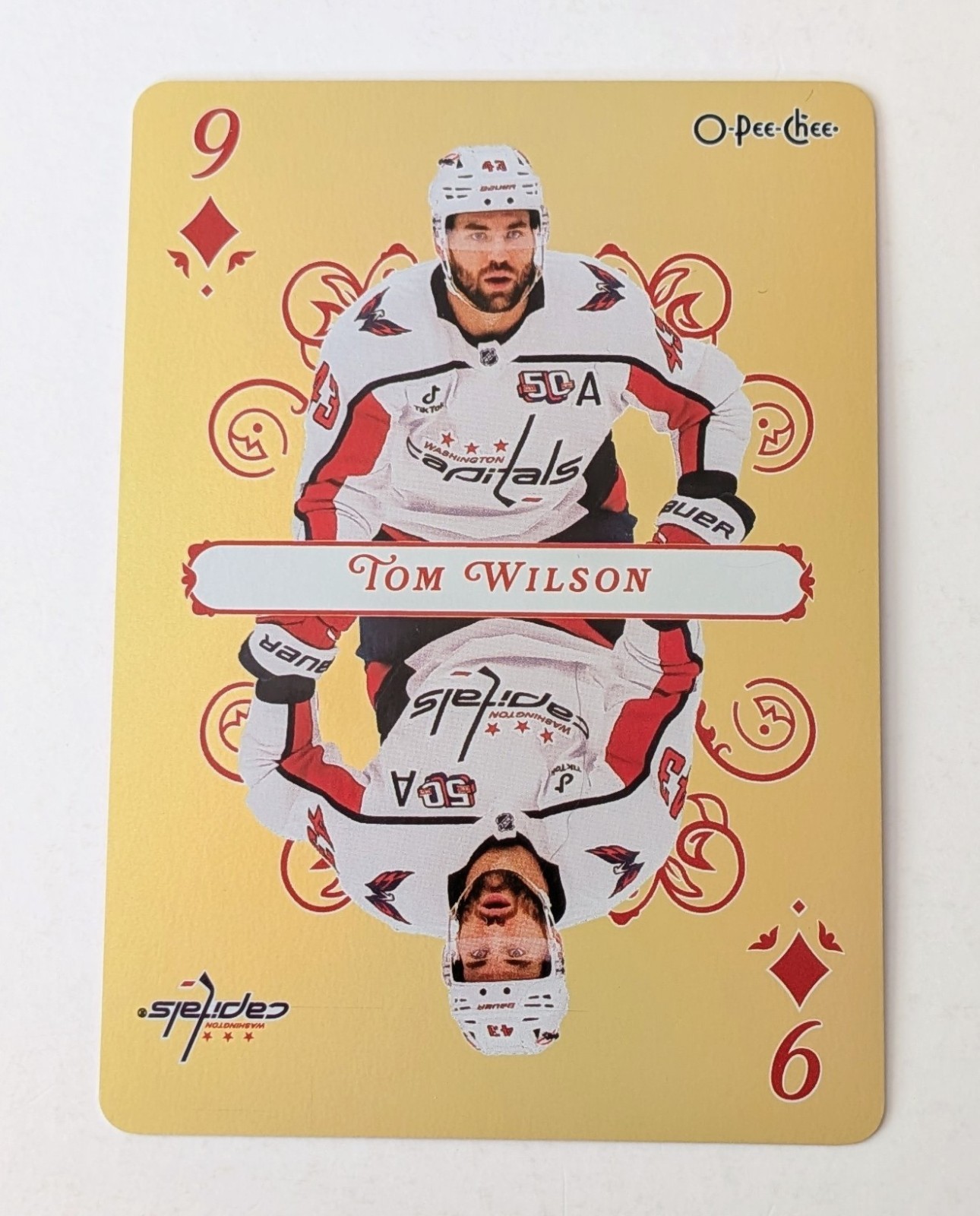 2025-26 O-Pee-Chee Hockey Playing Cards 9 of Diamonds Tom Wilson Washington 