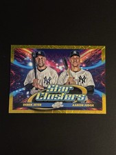 2025 Topps Chrome Cosmic Aaron Judge Derek Jeter Star Clusters Gold /50 🔥