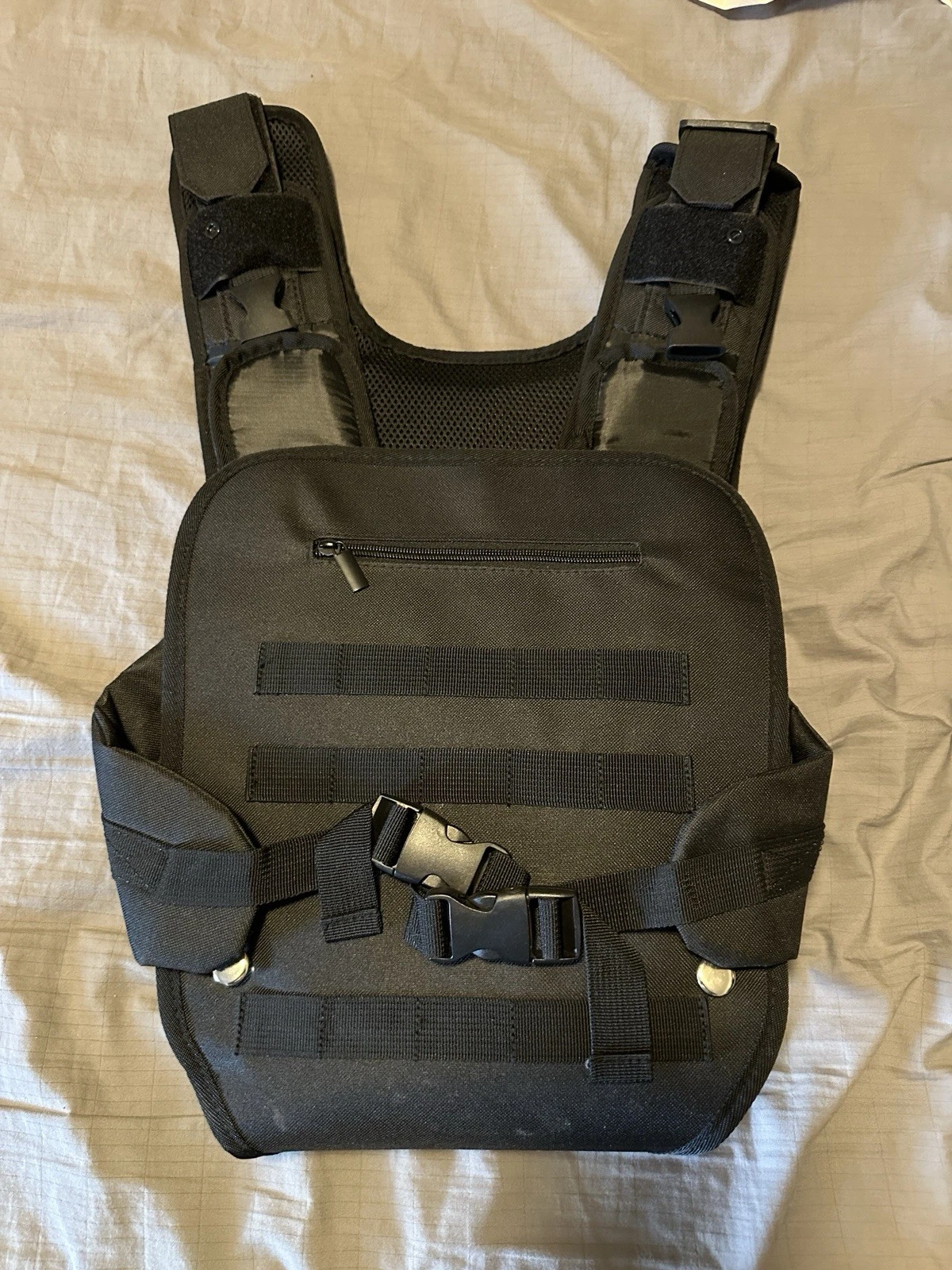 New Open Box-JumpOff Jo Military-Inspired Baby Carrier for Dads Black with MOLLE