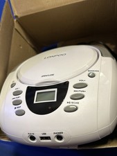 LONPOO CD Player Portable Boombox with FM Radio/USB/Bluetooth/AUX New Open Box