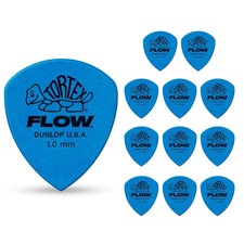 Dunlop Tortex Flow Guitar Picks STD12PLYPK 1.0 mm 12 Pack
