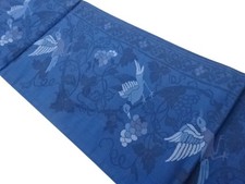 7655629: JAPANESE KIMONO JAPANESE FUKURO OBI / WOVEN GRAPE ARABESQUE