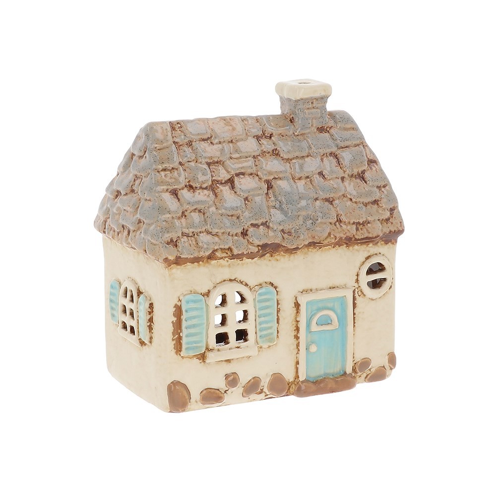 Village Pottery Garden Pebble House Tea Light Holder