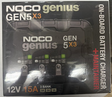 NEW NOCO Genius GEN5X3 3-Bank, 15 A Smart Mar...