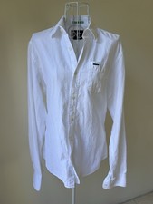 Scotch Soda White Button Down Shirt 100 Cotton Tailored Fit Top