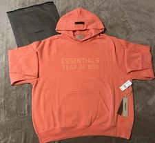 NEW Fear of God Essentials Coral Hoodie Size Large 100% Authentic✅