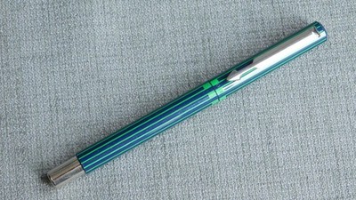 Vintage Vector Parker Pen Striped w/ Checks New #2629