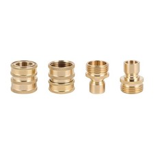 3/4" Garden Hose Quick Connect Water SOLID Brass Female Male Connector Set New