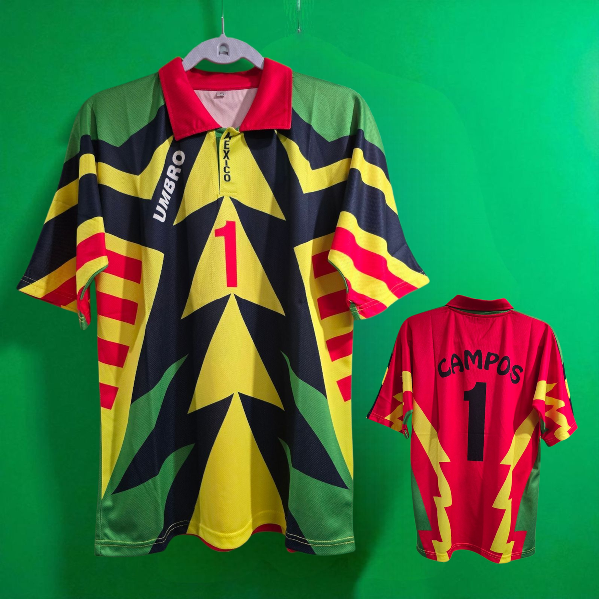 Jorge Campos # 1 - Jersey World Cup 1994 USA Yellow - UMBRO
