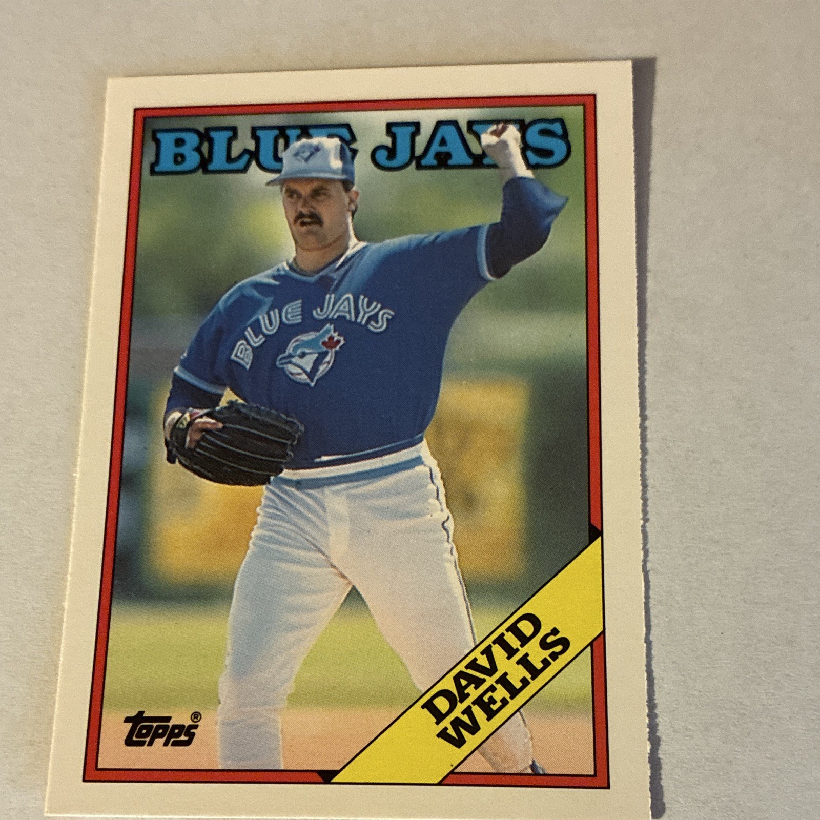 Topps 1988 Traded David Wells RC #128T Toronto Blue Jays Tiffany Parallel