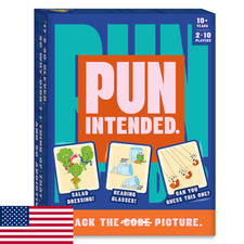 Gouda Games Pun Intended - Hilarious Picture Guessing Card Game, Fast-Paced