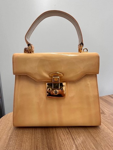 Gucci Lady Lock Mini 2-Way Leather Handbag Gold Hardware