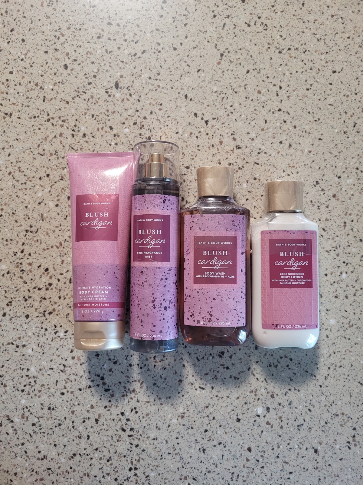 Bath & Body Works Blush Cardigan Body Cream, Fragrance Mist, Body Wash & Lotion 