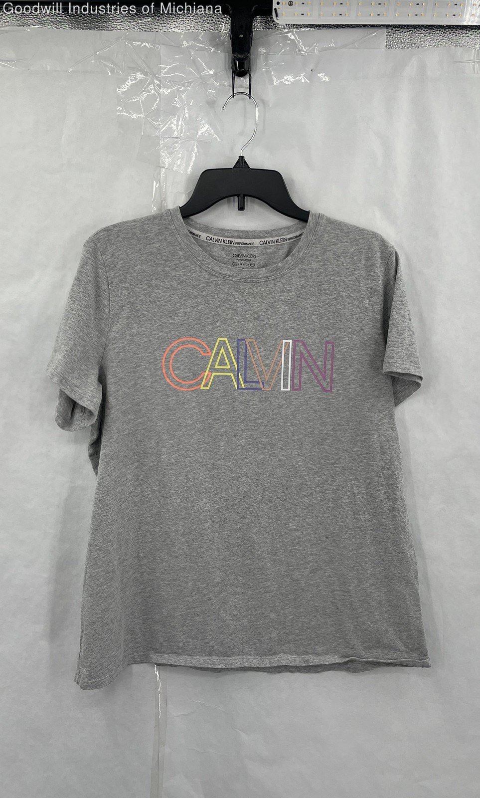 Calvin Klein Women's Gray T-Shirt Sz 1X