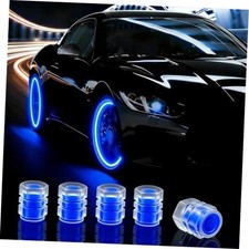 20 Pcs Glow in The Dark Tire Valve Caps Fluorescent Stem Caps - Blue