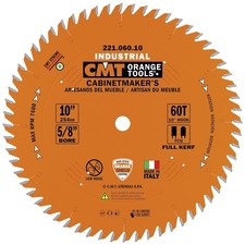 CMT 221.060.10 Industrial Cabinetshop Saw Blade, 10-Inch x 60 Teeth TCG Grind...
