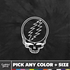 GRATEFUL DEAD Steal Your Face Die-Cut Vinyl Sticker Decal - 14 x 10.5" SYF