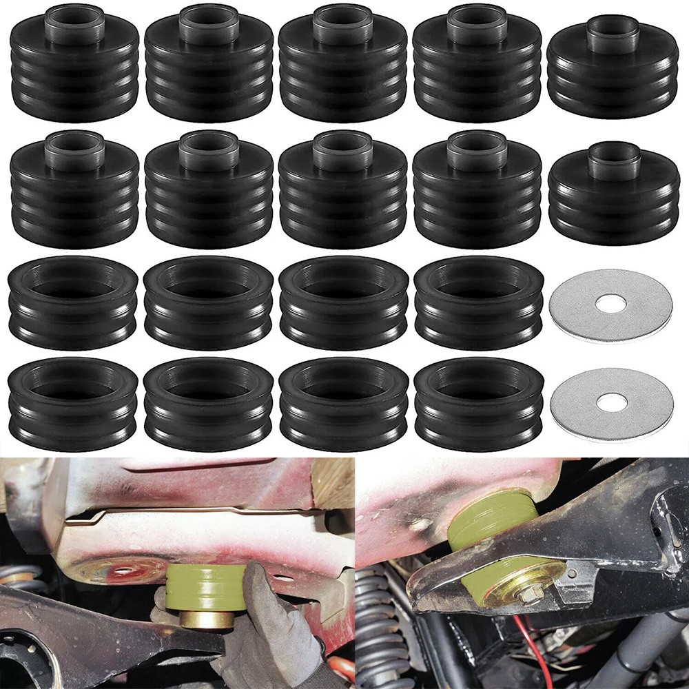 🆕KF04050BK Body Cab Mount Bushings Kit Fit For 99-17 Ford F250 F350 Super Duty