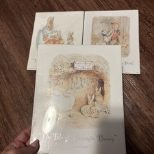 3- Vintage 1995 Brand New Peter Rabbit 8x10 Prints By Beatrix Potter Made In USA