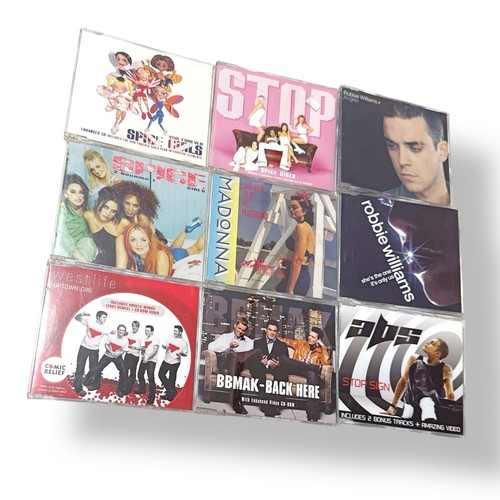CD Singles Lot Madonna Spice Girls Robbie Williams BBMak Westlife Abs