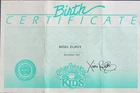 Vintage Cabbage Patch 'Kids Birth Certificate Boy ~ Nigel Elroy ~ Coleco 1980s