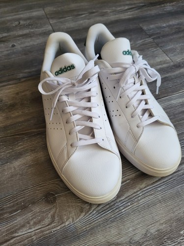 Size 10 - adidas Advantage 2.0 White Collegiate Green
