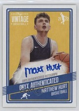 2021-22 Onyx Vintage Auto Matt Hurt Matthew Hurt #VAMH Auto 16k2
