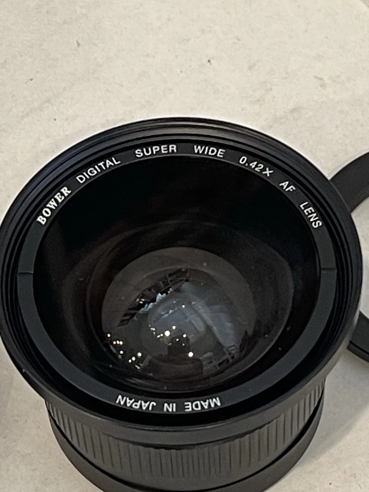 Used Bower Digital Super Wide 0.42X AF Macro lens 58-46 w/ Caps - Image 3 of 4