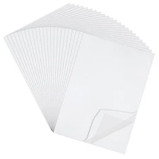 40 Sheets A4 Size Clear Double Sided Adhesive Tape Sheets, Wide Large Double Sid