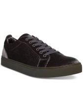 STEVE MADDEN Mens Gray Snake Embossed Back Tab Yali Round Toe Sneakers Shoes 8 M