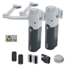 KIT CANCELLI BATTENTE ANTA 1,8M BIDIREZIONALE NICE WALKYKIT 2024 WALKY2024BDKCE