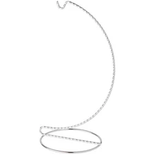 Bard's Twisted Silver Ornament Stand, 9" H x 3.75" W x 3.75" D
