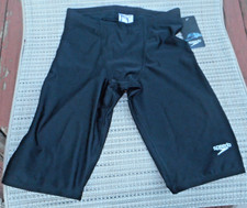 NWT Speedo Eco Solid Pro LT Black Swim Jammers Team - Size 28/XS