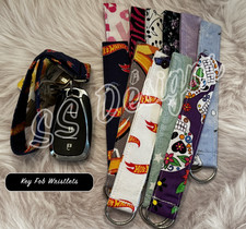 Handmade Wristlet Keychain   Cotton, Easy to Carry, Great for Stocking Stuffers