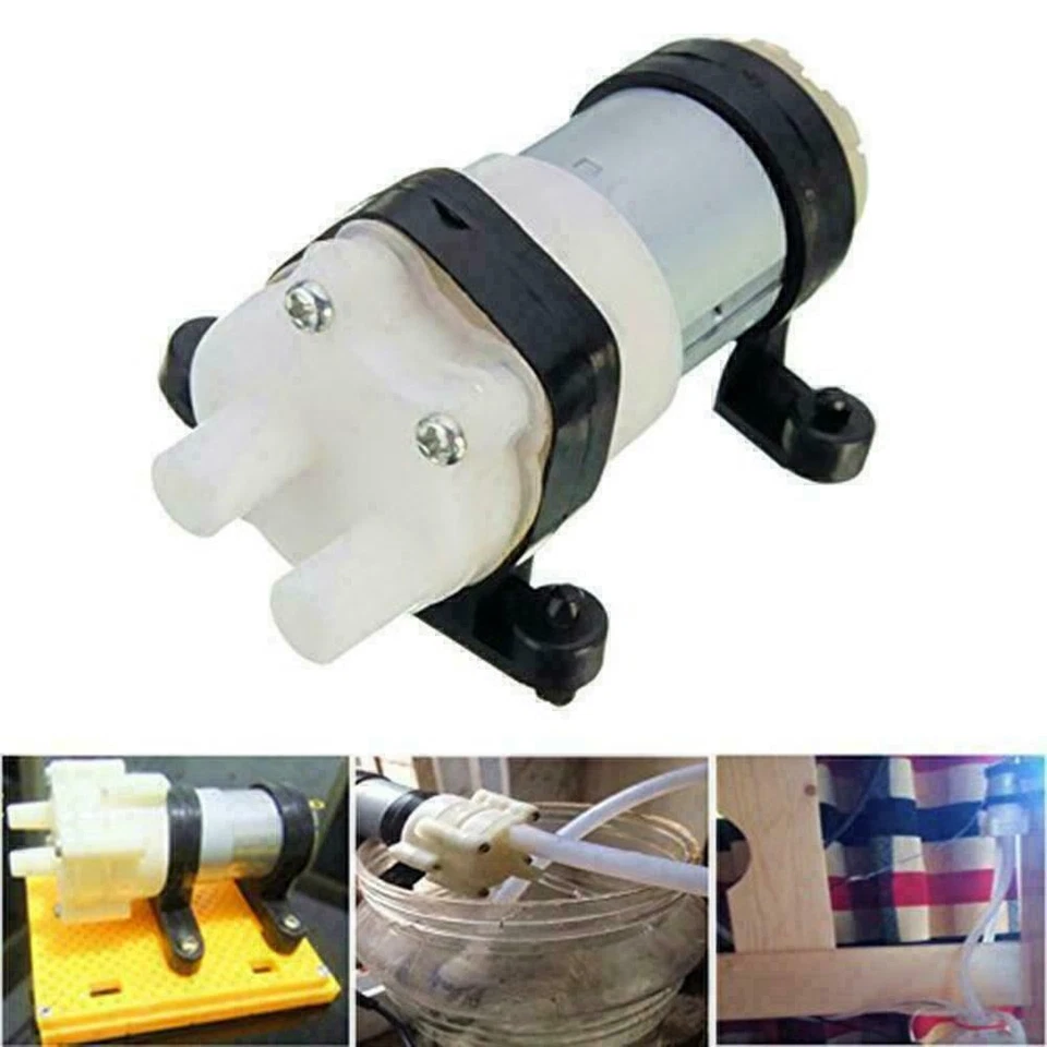 Micro DC 12V Self-priming Water Pump Liquid  Fish Tank Motor For Diaphragm Pump - Image 3 of 4