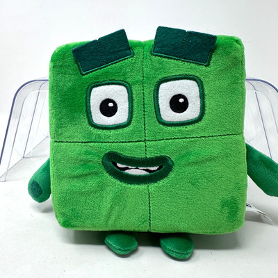 Numberblocks Four Plush Hand2mind Stuffed Animal Green Cute Cuddle Toy 6''