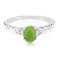 Cavill Ring 925 Sterling Silber Damen Chrysopras Oval 0,3Ct GrüN Schmuck