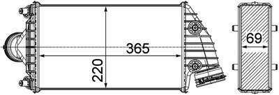 MAHLE CI 379 000P Ladeluftkühler für PORSCHE