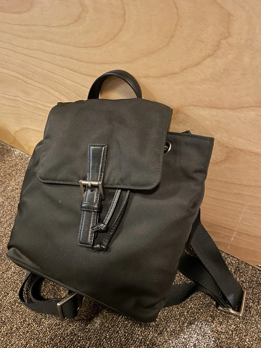 バッグ COACH Nylon Leather Backpack Black Coach Nylon Exterior Backpack Bags & Handbags for Women for sale