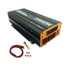 2000W Pure Sine Wave Power Inverter peak-4000 Watt,DC 12V to 110V,with 3xAC,U...