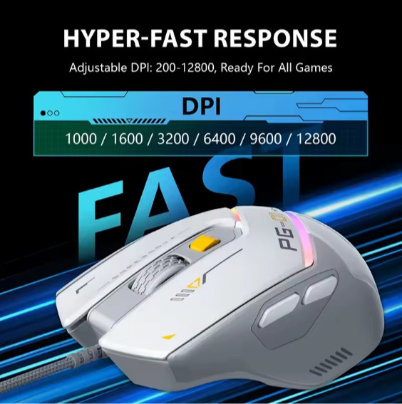 Wired Gaming Mouse (12,800 DPI)