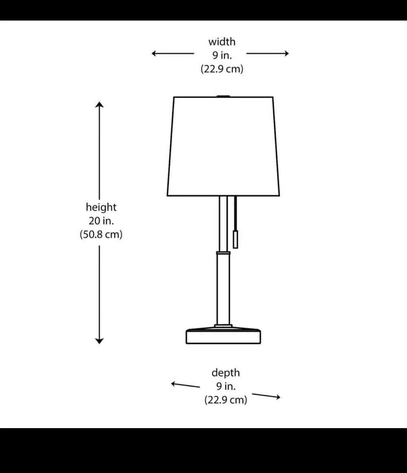 Lámpara de mesa níquel cepillado 20 pulgadas pantalla blanca salida escritorio dormitorio oficina luz Foto 3 de 3