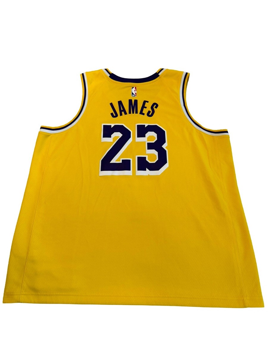 Nike LeBron James #23 Los Angeles Lakers Swingman Jersey Mens Sz