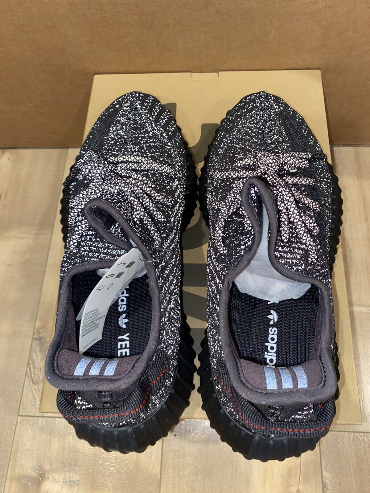 Adidas Yeezy Boost 350 V2 Static Black Reflective FU9007 Mens Size 9 | eBay
