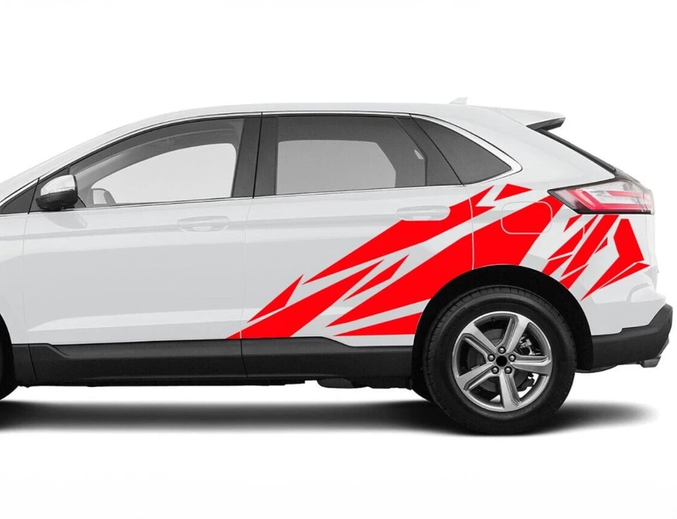 Calcomanía Adhesiva Patrón Geométrico Diseño Gráfico para Ford Edge Kuga 2015 - Presente Foto 4 de 4